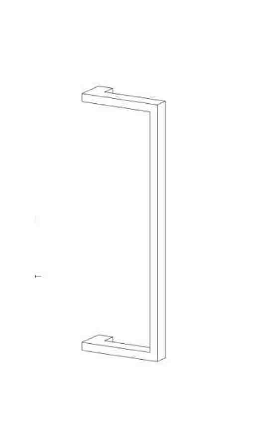 [TIR411225] Tirant de porte DK 02 20/40 - aluminium thermolaqué RAL - pièce - standard - entraxe 600 mm