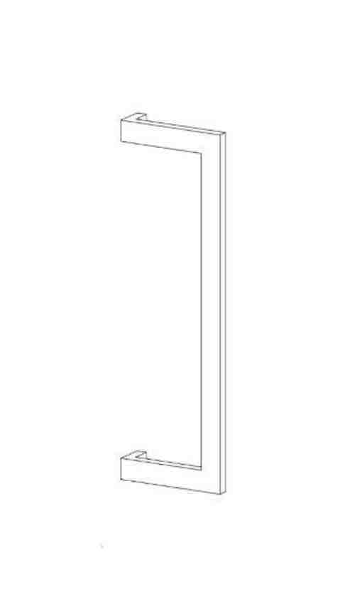 [TIR411290] Tirant de porte DK 03 40/20 - aluminium thermolaqué RAL - paire - standard - entraxe 400 mm