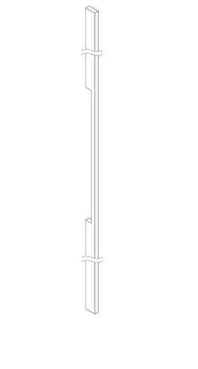 [TIR412010] Tirant de porte PL 07 15/40 - aluminium thermolaqué RAL - pièce (412010)
