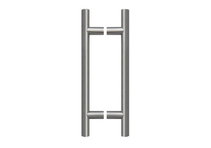 Tirant de porte TT Ø19 - inox AISI 304 - paire - standard - entraxe 1000 mm (longueur 1200 mm)