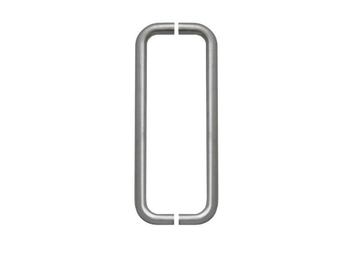 Tirant de porte U Ø32 - inox AISI 316 brossé mat - paire - standard - entraxe 300 mm