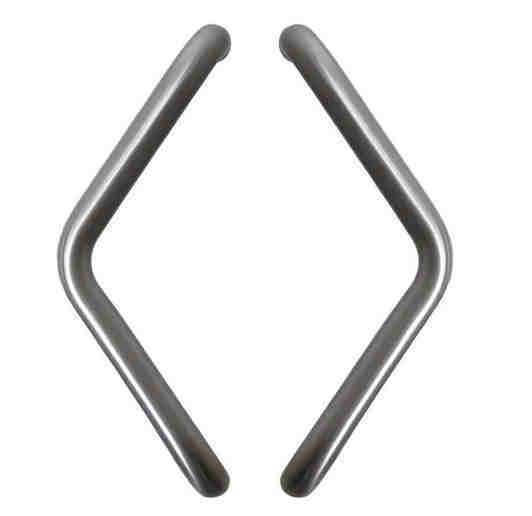 Tirant de porte V Ø32 - inox AISI 316 brossé mat - pièce - standard - entraxe 300 mm (300305)
